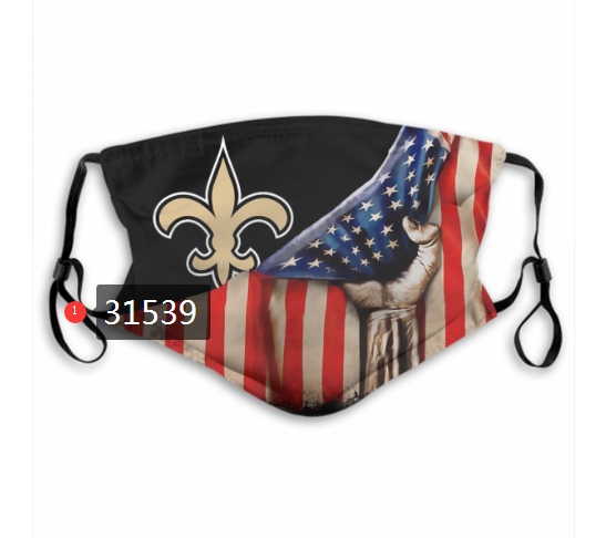 NFL 2020 New Orleans Saints #47 Dust mask with filter->nfl dust mask->Sports Accessory